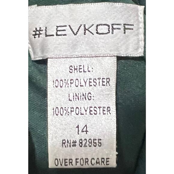 Bill Levkoff Bridesmaid Dress Dark Green Full Length Chiffon Spaghetti Strap 14 - Picture 9 of 9